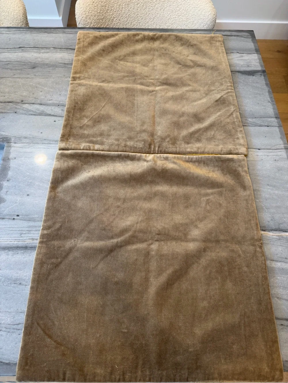 Pottery Barn Golden Yellow Paisley Pillow Cases - Set of 2